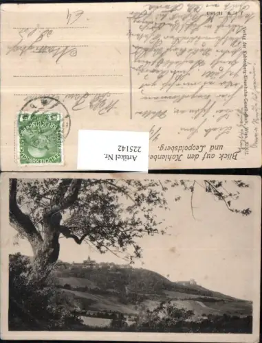 225142,Wien Döbling Blick auf d. Kahlenberg u. Leopoldsberg