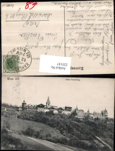 225147,Wien Döbling Hotel Kahlenberg