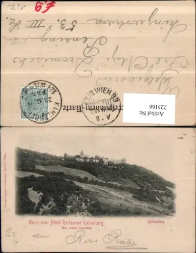 225166,Wien Döbling Hotel Restaurant Kahlenberg