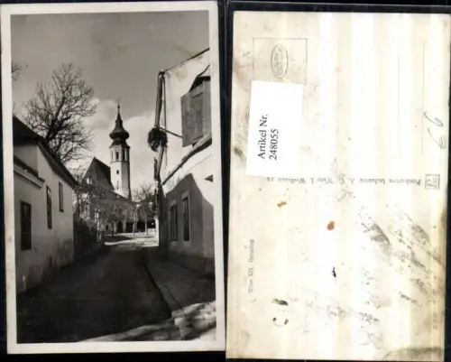 248055,Wien Döbling Grinzing Straßenansicht Kirche