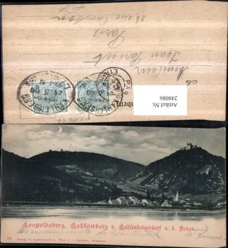 248086,Wien Döbling Leopoldsberg Kahlenberg u. Kahlenbergerdorf an d. Donau