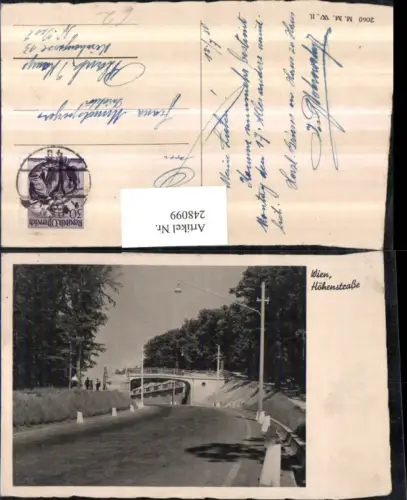 248099,Wien Döbling Höhenstraße Straßenansicht