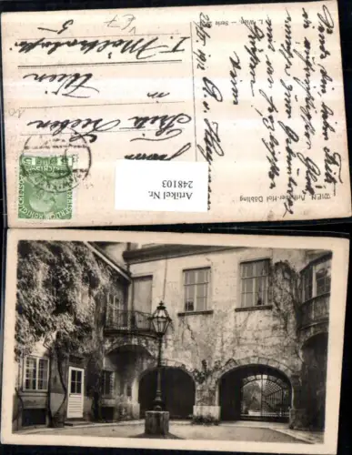 248103,Wien Döbling Arthaber-Hof Laterne pub Kilophot 29/1