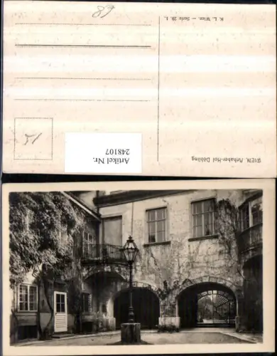 248107,Wien Döbling Arthaber-Hof Laterne pub Kilophot 29/1
