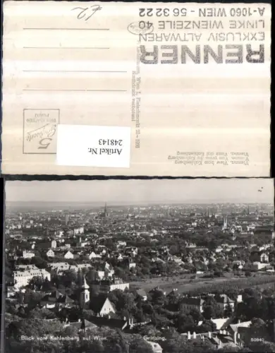248143,Wien Döbling Grinzing Totale blick v. Kahlenberg auf Wien