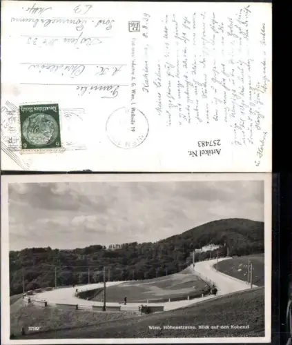 257483,Wien Döbling Höhenstraße Blick auf den Kobenzl Cobenzl
