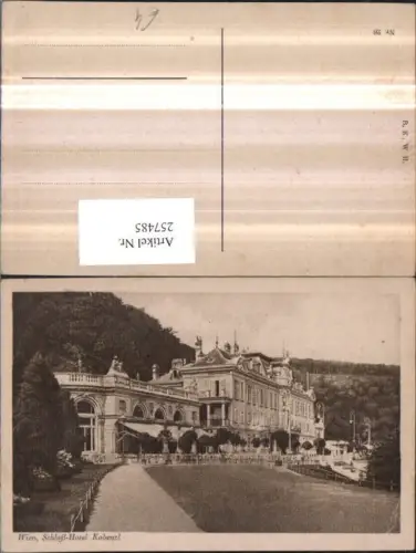 257485,Wien Döbling Schlosshotel Kobenzl Cobenzl pub Brüder Kohn B.K.W.I. 26