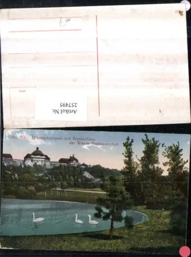 257495,Wien Döbling Türkenschanzpark u. Krankenhaus d. Wiener Kaufmannschaft