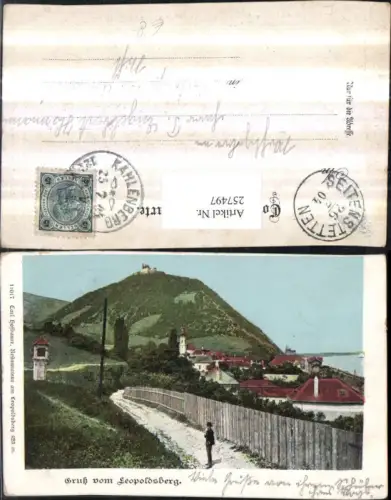 257497,Wien Döbling Leopoldsberg Kahlenbergerdorf Teilansicht Wegpartie Bildstöckl