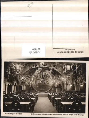 257499,Wien Döbling Grinzinger Keller Innenansicht