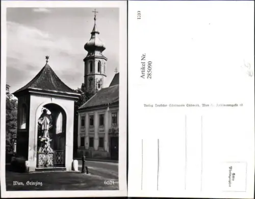 285090,Wien Döbling Grinzing Kapelle Kirchenturm