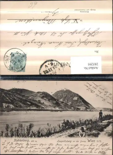 285295,Wien Döbling Leopodlsberg u. Kahlenberg an d. Donau