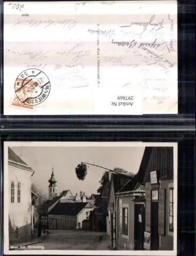 297869,Wien Döbling Grinzing Straßenansicht Kirchenturm