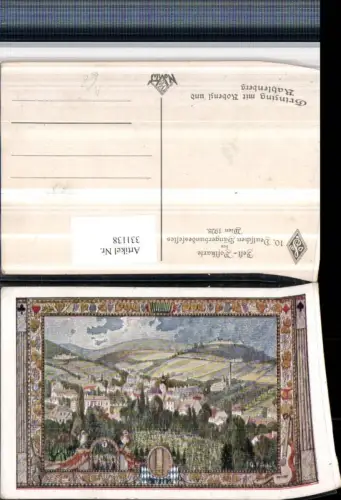 331138,Künstler AK G. F. Schüle Wien Döbling Grinzing Totale pub Festpostkarte Sängerbund