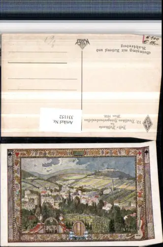 331152,Künstler AK G. F. Schüle Wien Döbling Grinzing Totale pub Festpostkarte Sängerbund