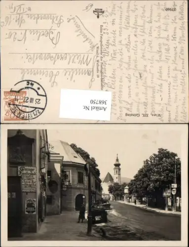 368750,Wien Döbling Grinzing Straßenansicht Wiener Stadtbräu Kirche