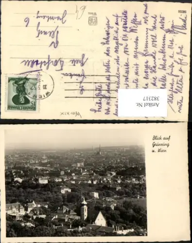 382317,Wien Döbling Blick auf Grinzing Totale