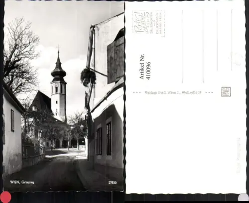 410096,Wien Döbling Grinzing Straßenansicht Kirche
