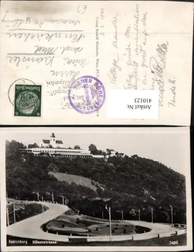 410123,Wien Döbling Höhenstraße m. Kahlenberg