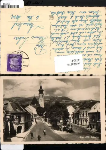 438541,Wien Döbling Grinzing Straßenansicht Kirche Heuriger