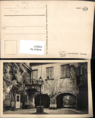 438827,Wien Döbling Arthaberhof Laterne pub Kilophot 20970