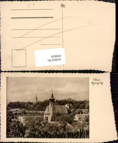 438829,Wien Döbling Grinzing Teilansicht Kirche