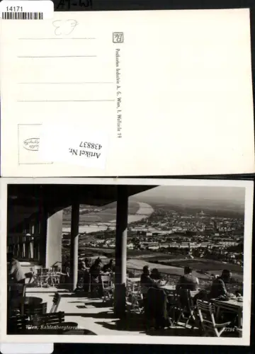 438837,Wien Döbling Kahlenbergterrasse m. Blick auf Wien