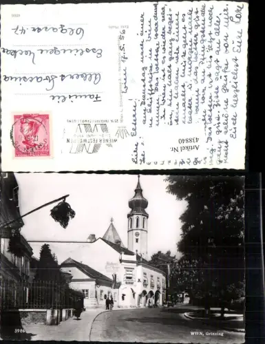 438840,Wien Döbling Grinzing Straßenansicht Kirche