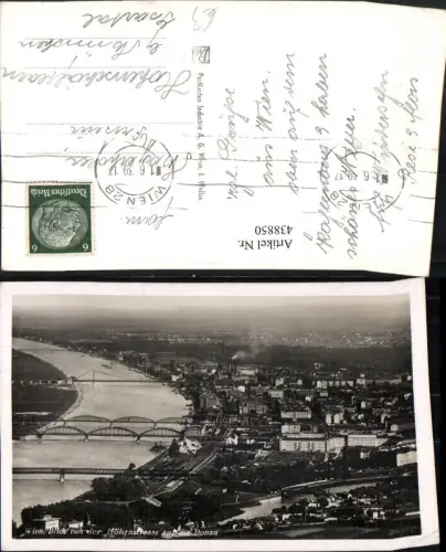 438850,Wien Döbling Blick von d. Höhenstraße auf die Donau