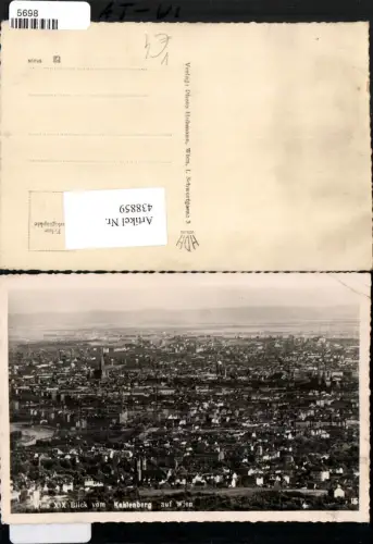 438859,Wien Döbling Blick vom Kahlenberg auf Wien Totale pub Foto Hubmann