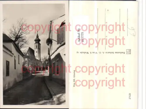 477775,Wien Döbling Grinzing Straßenansicht Kirche