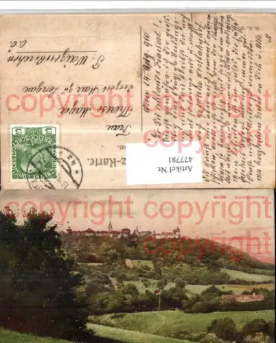 477781,Wien Döbling Kahlenberg Teilansicht pub B.K.W.I. 100/28