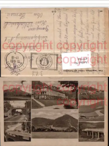 477784,Wien Döbling Leopoldsberg Cobenzl u. Kahlenberg Mehrbildkarte Feldpost Res. Laz.