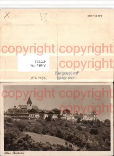477795,Wien Döbling Kahlenberg pub B.K.W.I. 121/61