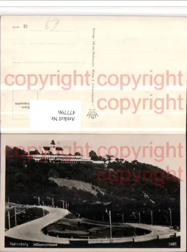 477796,Wien Döbling Höhenstraße Kahlenberg