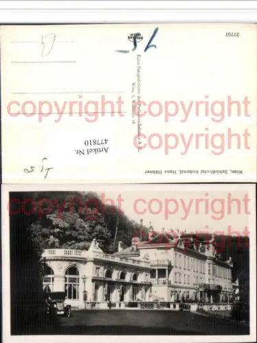 477810,Wien Döbling Hans Hübner Schlosshotel Kobenzl