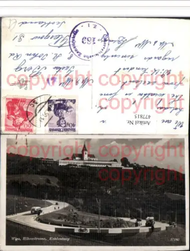 477815,Wien Döbling Höhenstraße m. Kahlenberg