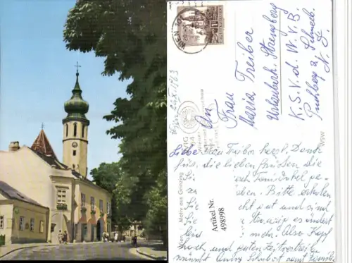 498998,Wien Döbling Grinzing Motiv Straßenansicht Kirche