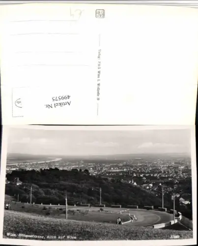 499575,Wien Döbling Höhenstraße Blick auf Wien