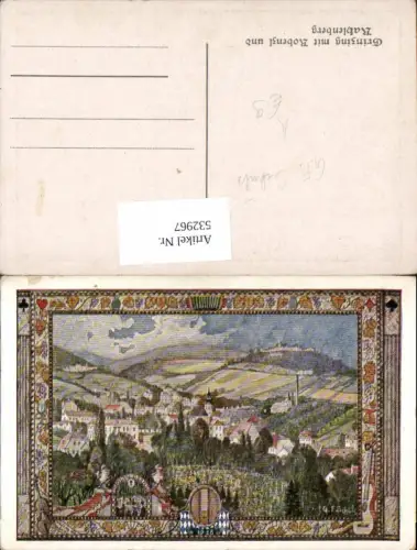 532967,Künstler AK G.F. Schülz Wien 19 Döbling Grinzing Kahlenberg Kobenzl
