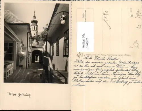 554652,Wien Döbling Grinzing Straßenansicht