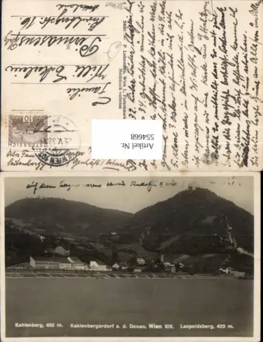 554668,Wien 19 Döbling Leopoldsberg Kahlenberg Kahlenbergerdorf