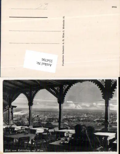 554706,Wien 19 Döbling Kahlenberg Blick