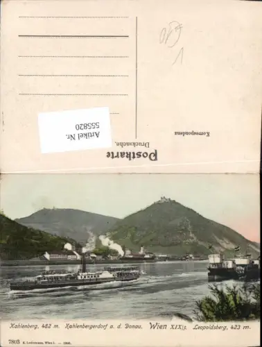 555820,Wien Döbling Dampfer Kahlenberg Leopoldsberg Kahlenbergerdorf pub Ledermann 7803