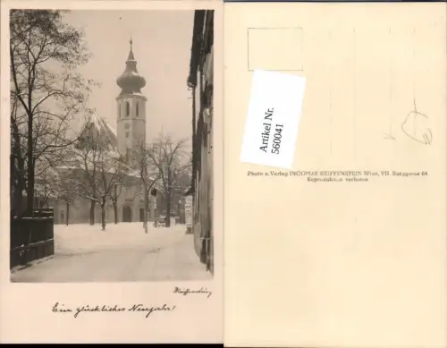 560041,Wien Döbling Grinzing Straßenansicht Kirche pub Reiffenstein