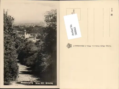 560043,Wien Döbling Grinzing Reisenbergweg Reisenberg pub Hubmann 123
