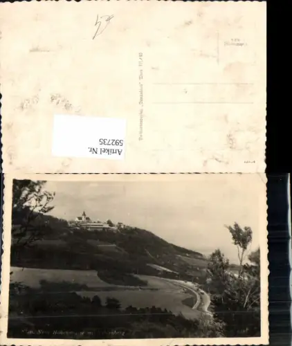 592735,Foto Ak Wien Döbling Höhenstraße m. Kahlenberg Vienna