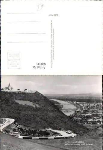 600933,Foto Ak Wien Vienna Döbling Kahlenberg Höhenstrasse u. Donau