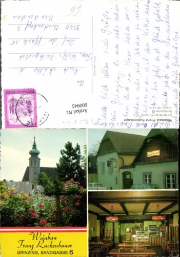 600945,Mehrbild Ak Wien Vienna Döbling Grinzing Weinbau Franz Ruckenbauer Wein