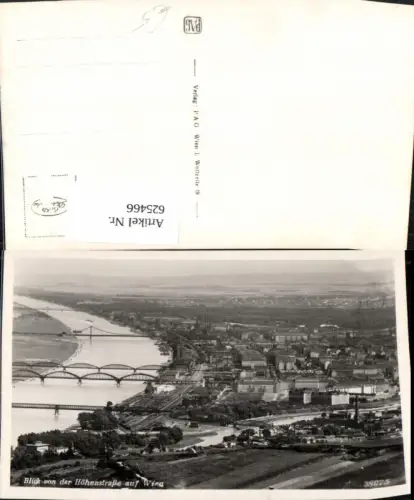 625466,Foto Ak Wien Vienna Döbling Blick v. d. Höhenstraße auf Wien